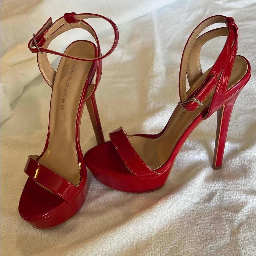 Red  Platform Heels